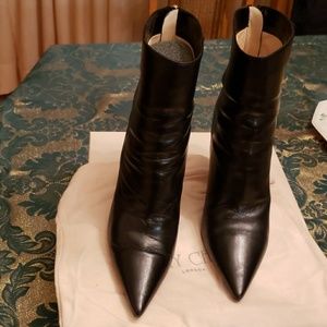 Jimmy Choo Black Kid Leather Bootie